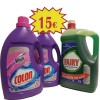 2 bot. Colon Vanish Detergente Liquido 40 dosis + Fairy 5 LItros